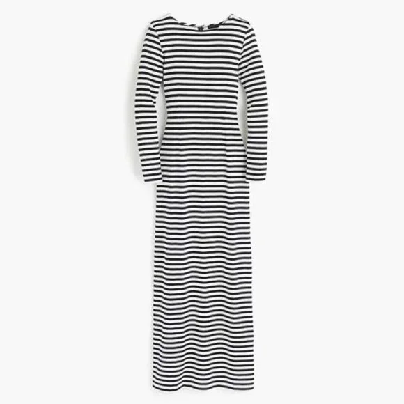 J. Crew | Dresses | New Womens J Crew Long Sleeve Striped Maxi Dress